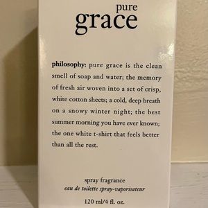 Philosophy Pure Grace 4 oz, Elizabeth Arden Always Red Femme, & perfume samples